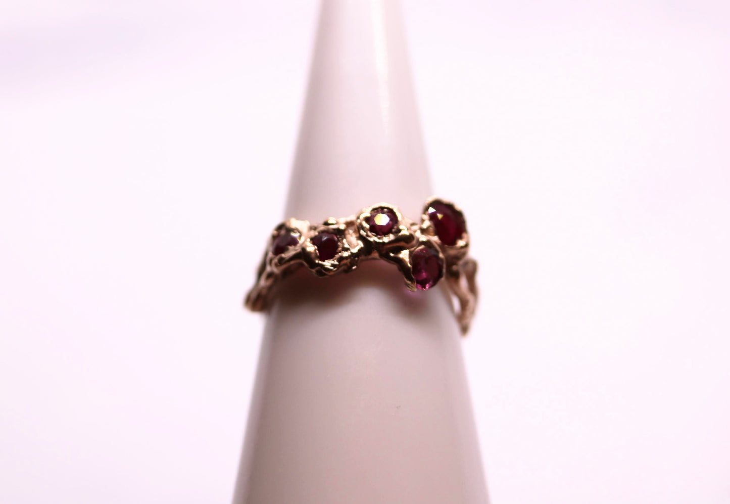 multi ruby gold ring
