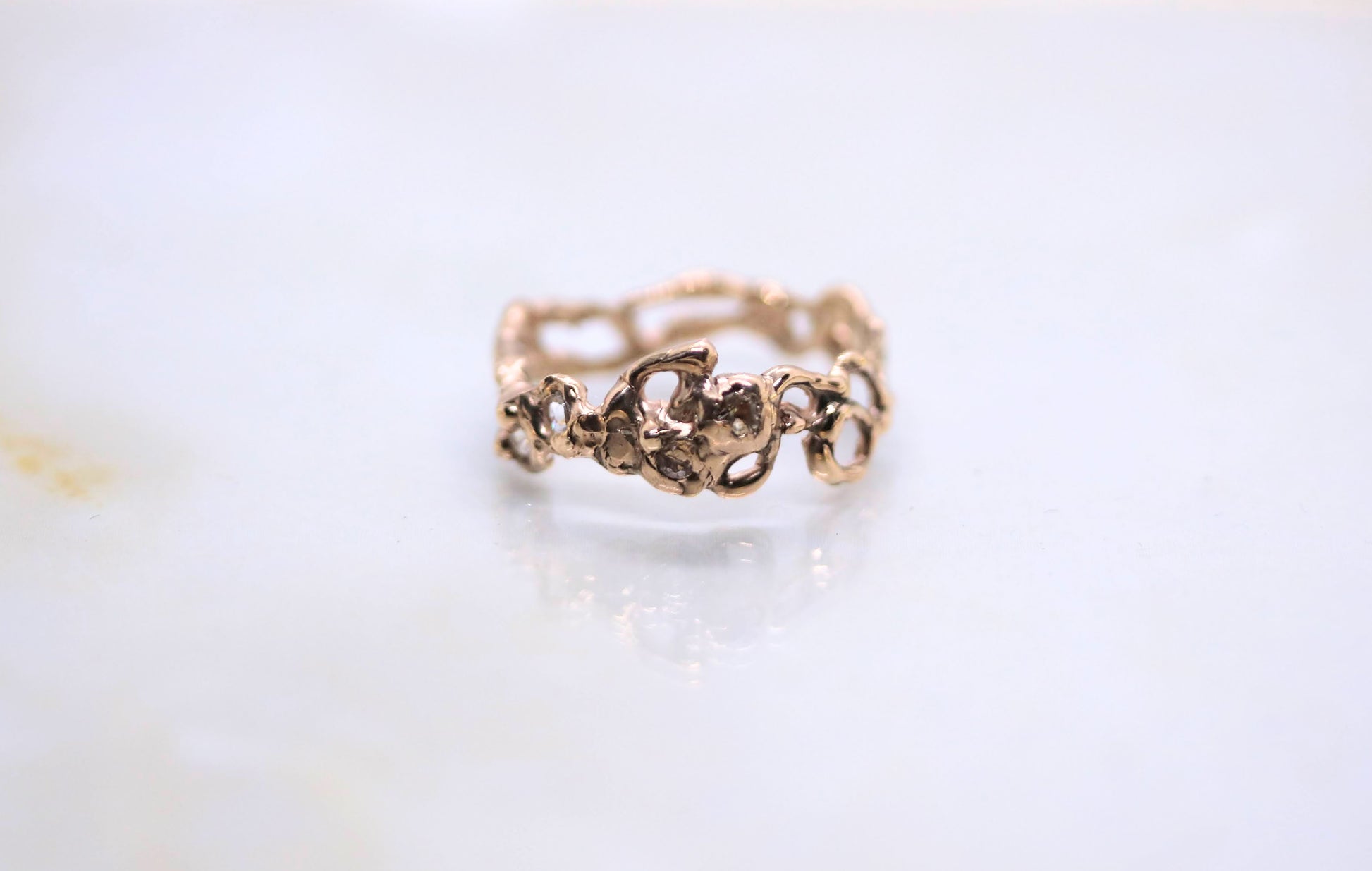 gold pave ring
