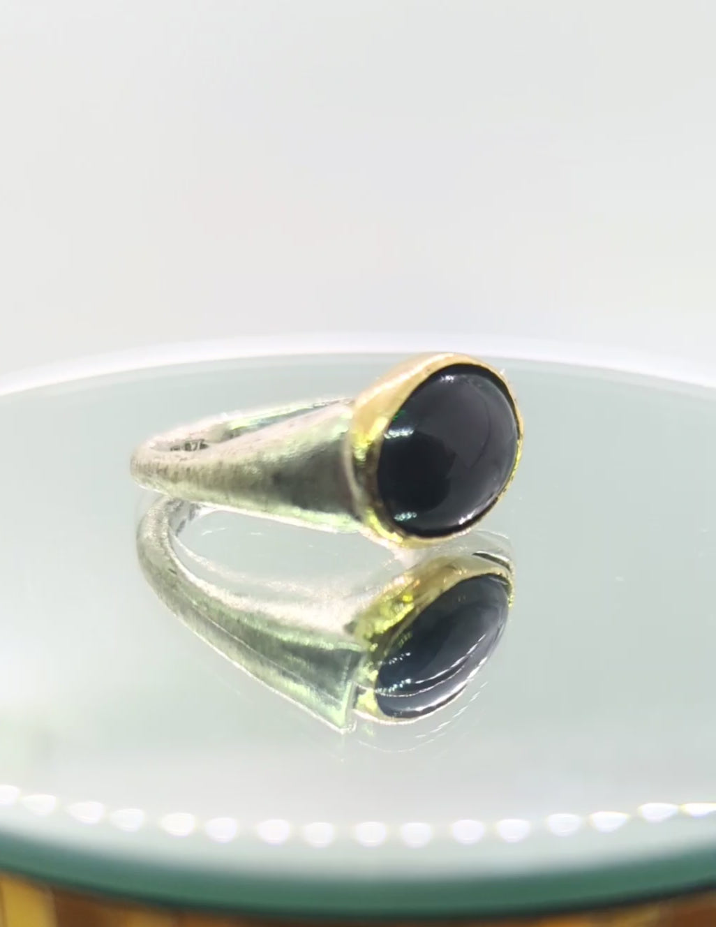 black opal statement ring