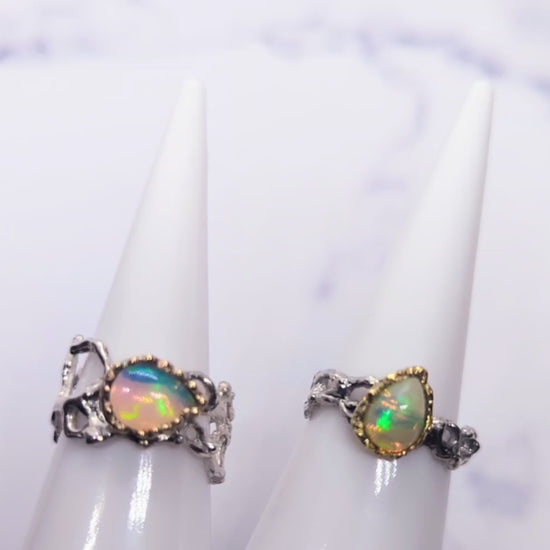 one of a kind opal rings
