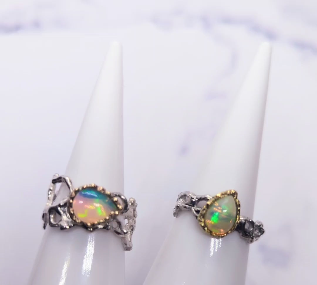 one of a kind opal rings
