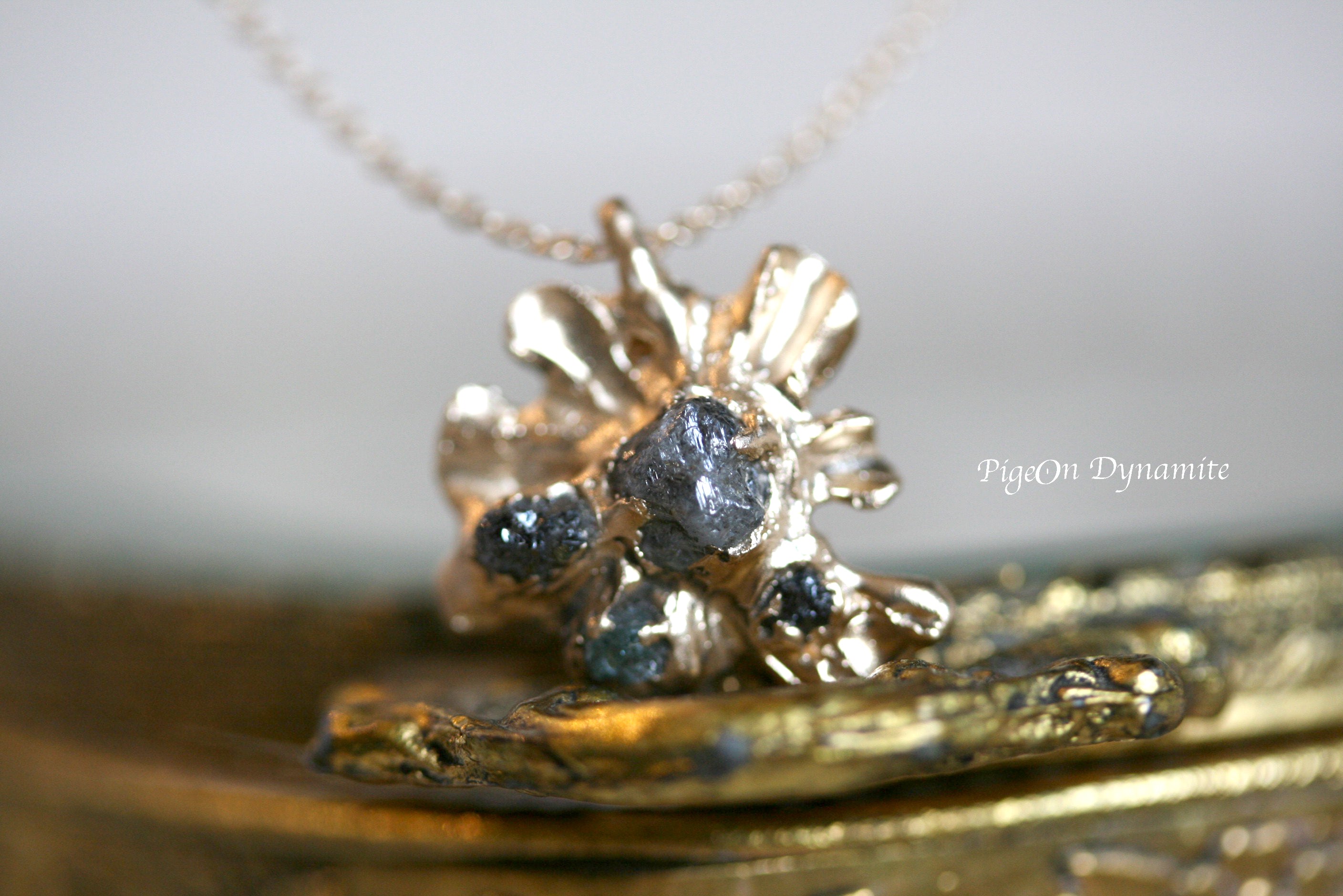 NirvanaIN Diamond Necklace, Rough Diamond Necklace for Gift, Diamond  Jewelry, Diamond Rough Necklace, Diamond Jewelry, Rough Diamond for her  (Black) | Amazon.com